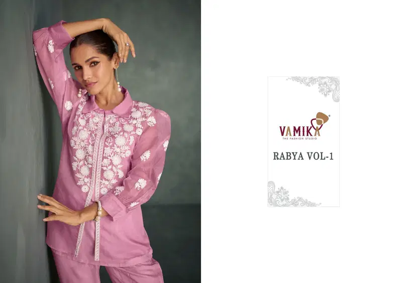 Rabya Vol 1 By Vamika Nx Cord Set Western Top With Bottom Wholesale Market